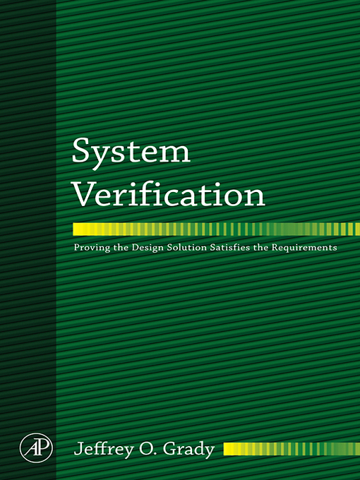 Title details for System Verification by Jeffrey O. Grady - Available